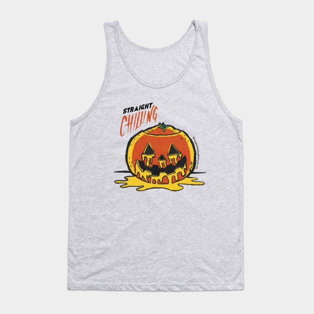 Jack-O-Lantern w/ Extra Pulp (light) Tank Top by Straight Chilling Podcast